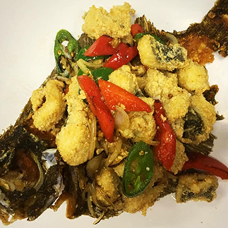 Spicy Salt Pepper Flounder Fillet