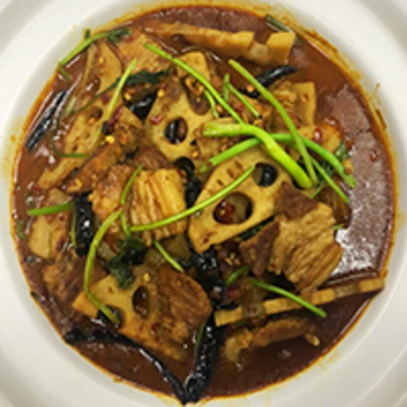 Spicy Sliced Pork Hot Pot