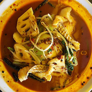 Spicy Fresh Fish Hot Pot Soup