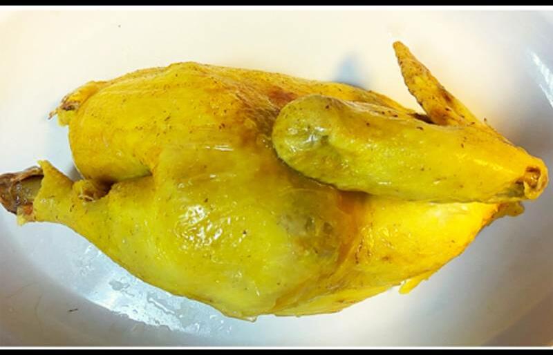 Steamed Chicken Ginger Scallion Sauce