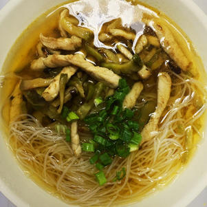 Shredded Pork Rice Noodle Soup Preserved Vegetable