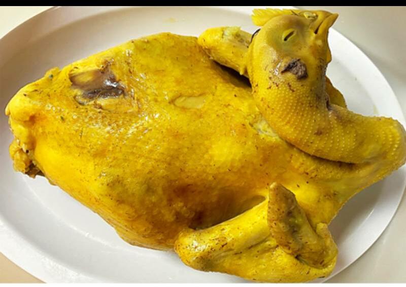 Steamed Chicken Ginger Scallion Sauce